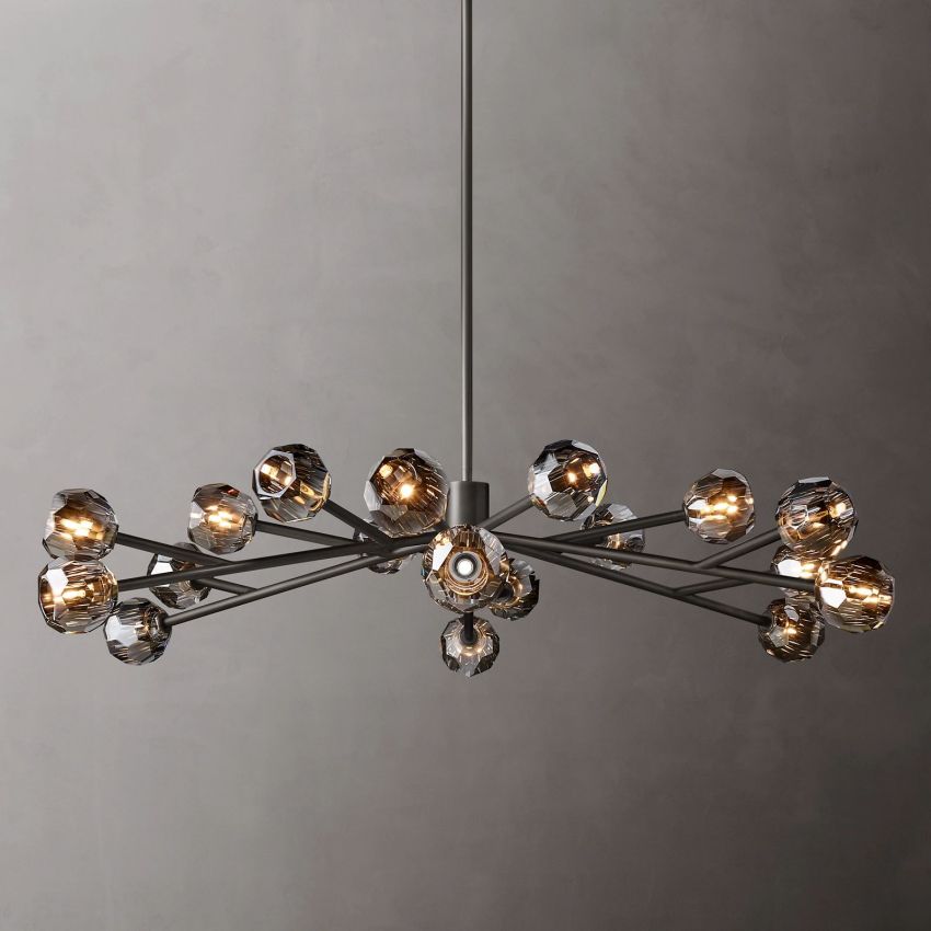 Boule De Radiant Crystal Round Chandelier 60"