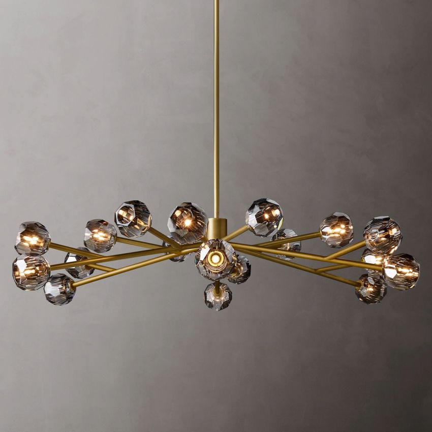 Boule De Radiant Crystal Round Chandelier 60"