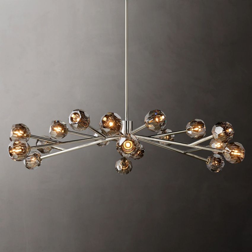 Boule De Radiant Crystal Round Chandelier 60"