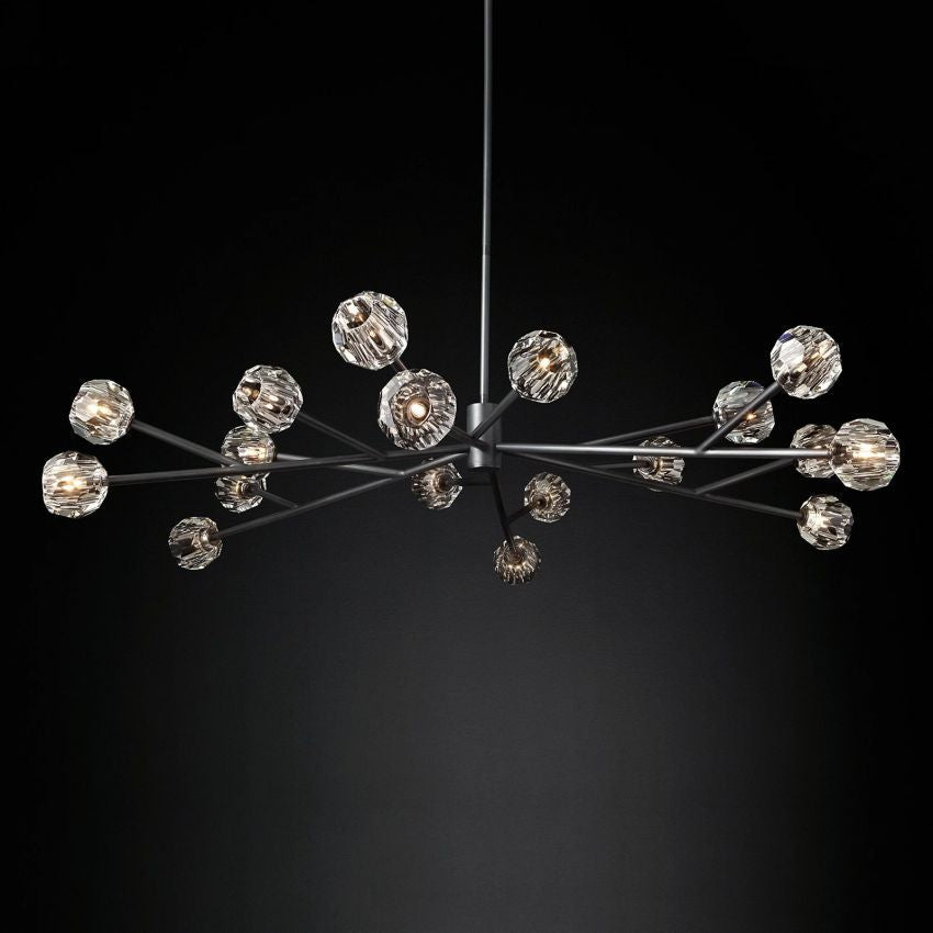 Boule De Radiant Crystal Round Chandelier 72"