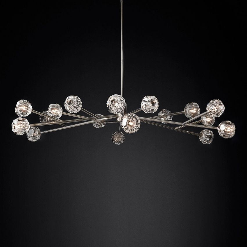 Boule De Radiant Crystal Round Chandelier 72"