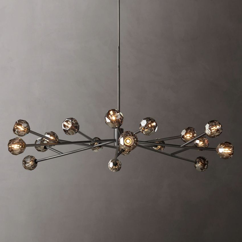 Boule De Radiant Crystal Round Chandelier 72"