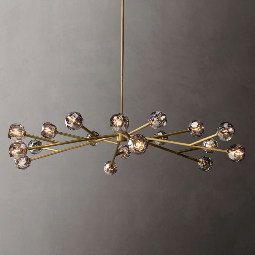 Boule De Radiant Crystal Round Chandelier 72"
