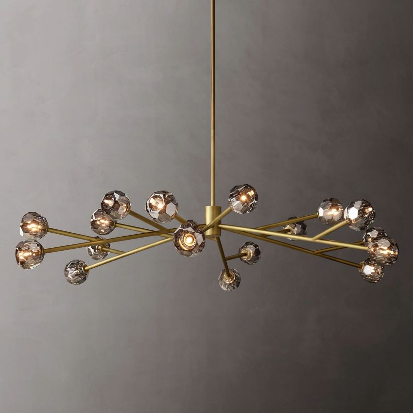 Boule De Radiant Crystal Round Chandelier 72"