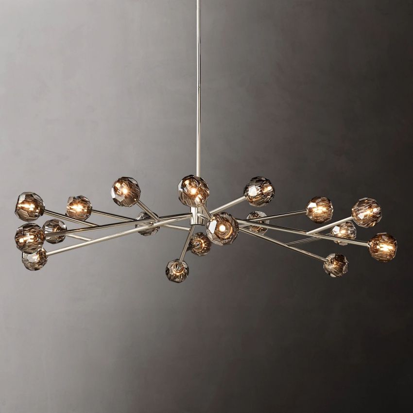 Boule De Radiant Crystal Round Chandelier 72"