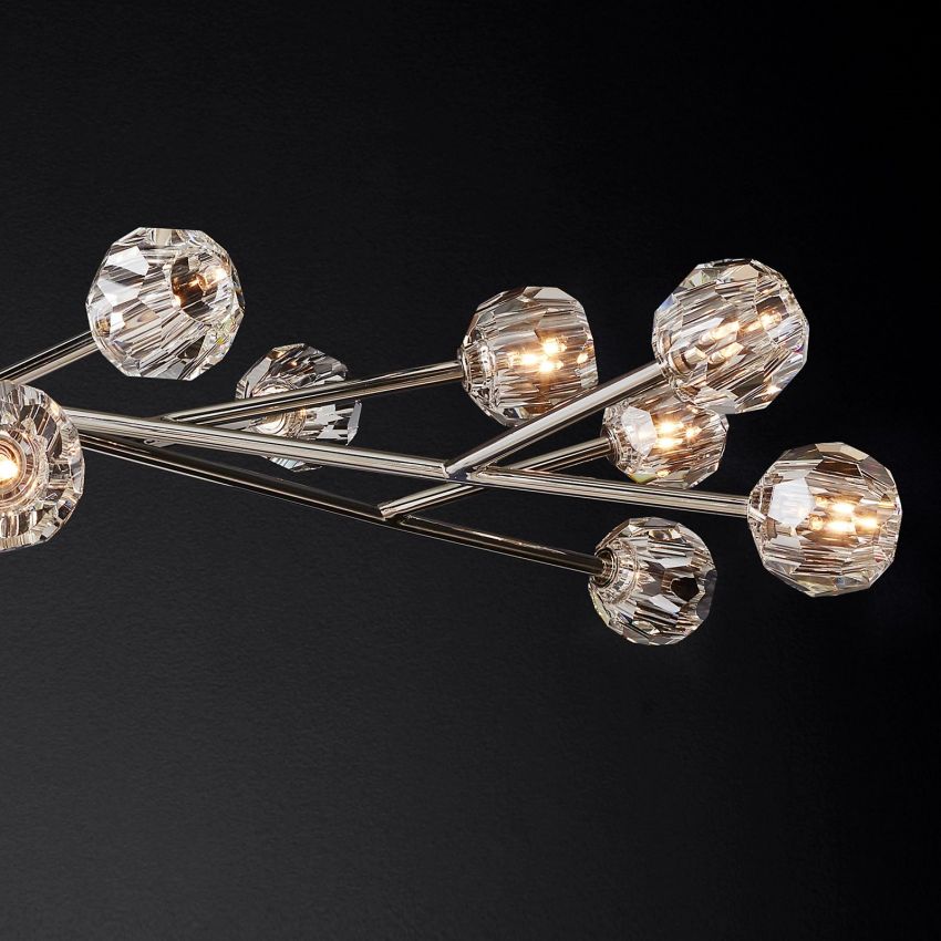 Boule De Radiant Crystal Round Chandelier 72"