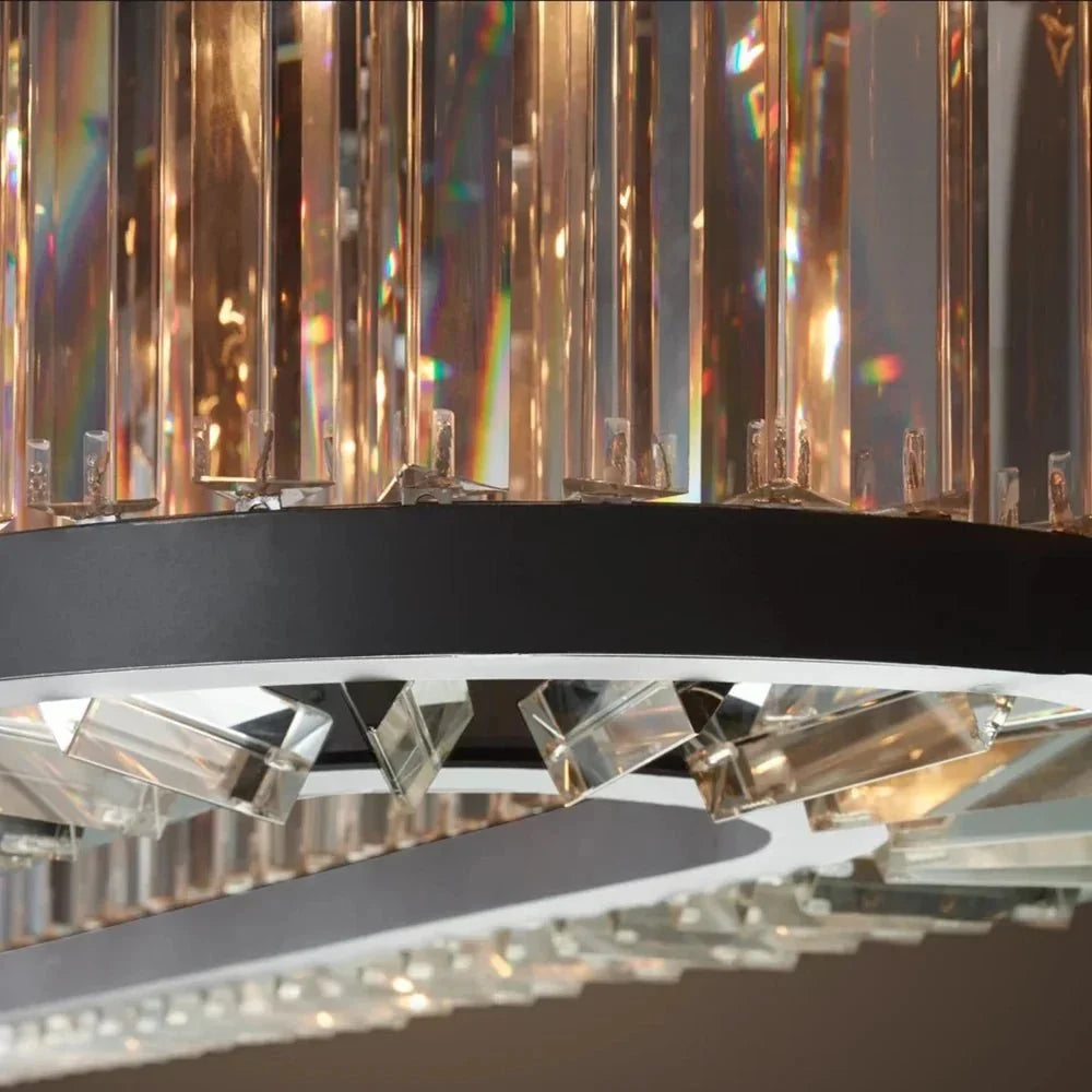buyGio Amber Crystal Dining Chandelier - Morsale