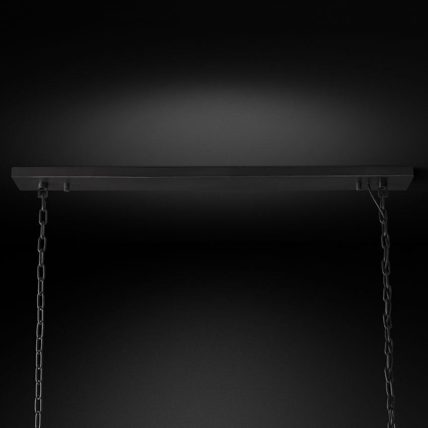 Odeon Deco Prism Rectangular Tiered Chandelier 72"