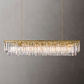 Odeon Deco Prism Rectangular Tiered Chandelier 72"