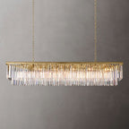 Odeon Deco Prism Rectangular Tiered Chandelier 72"