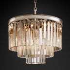 Odeon Deco Prism Round Chandelier 20"