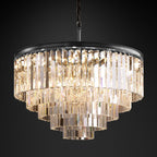 Odeon Deco Prism Round Chandelier 32"