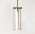Savile Crystal Block Square Pendant Light