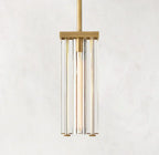 Savile Crystal Block Square Pendant Light