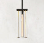 Savile Crystal Block Square Pendant Light