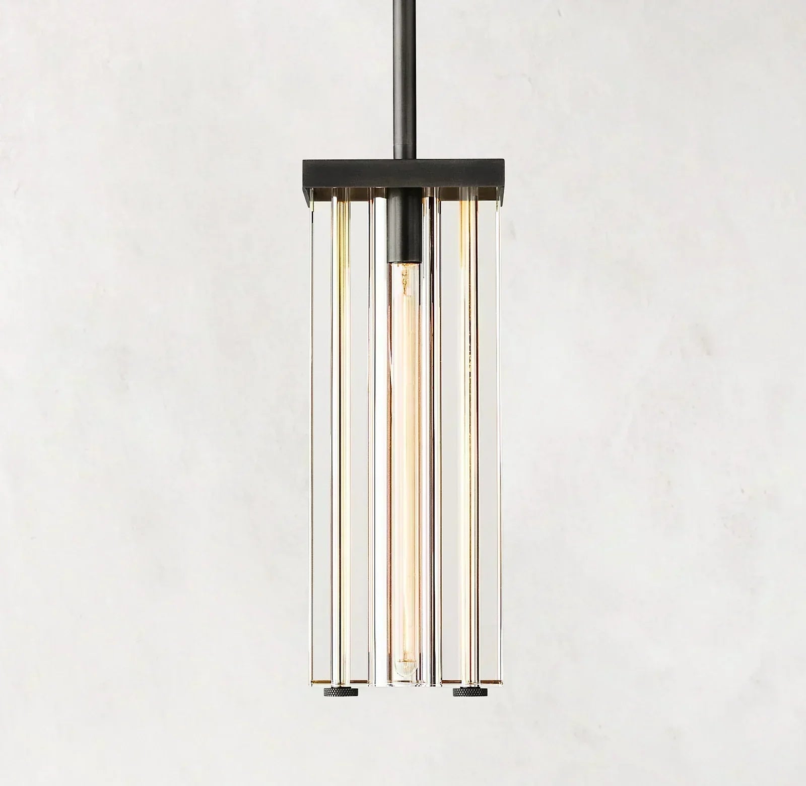 Savile Crystal Block Square Pendant Light