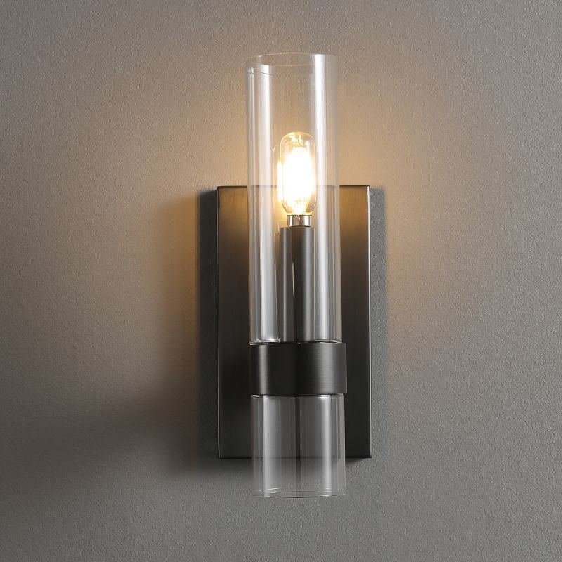 Ravelle Clear Glass Wall Sconce