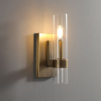 Ravelle Clear Glass Wall Sconce