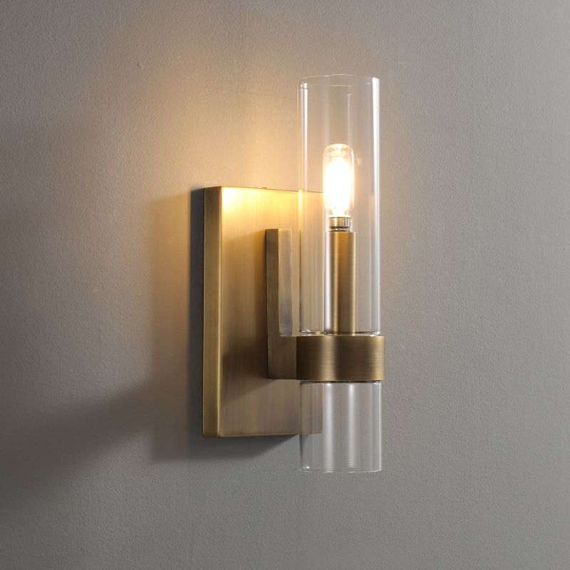 Ravelle Clear Glass Wall Sconce