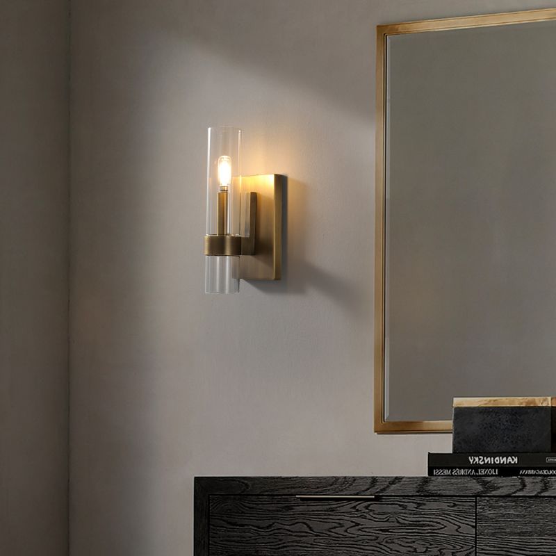 Ravelle Clear Glass Wall Sconce