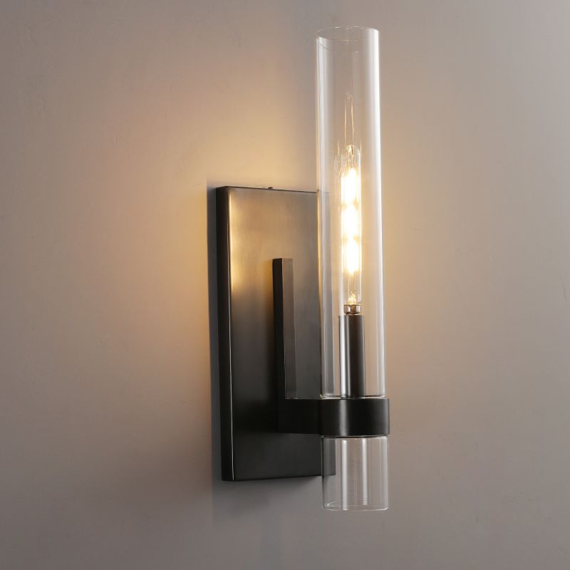 Ravelle Clear Glass Wall Sconce
