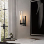 Ravelle Clear Glass Wall Sconce
