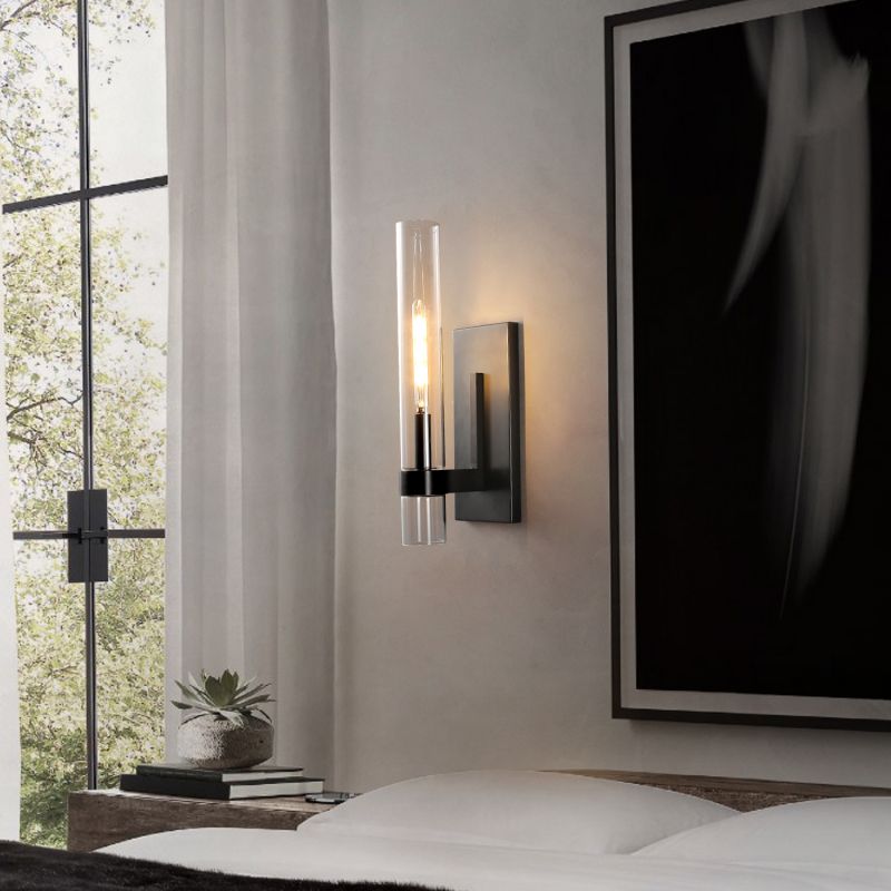 Ravelle Clear Glass Wall Sconce