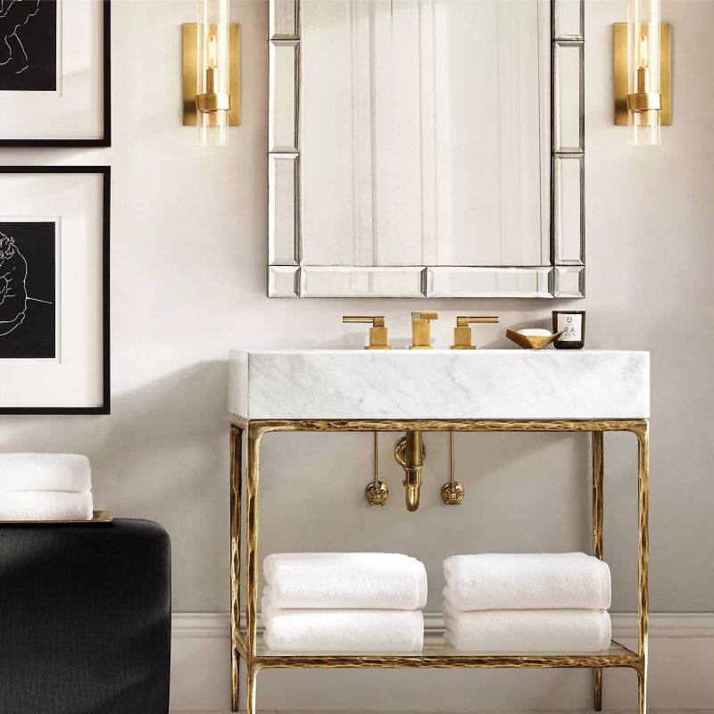 Ravelle Clear Glass Wall Sconce