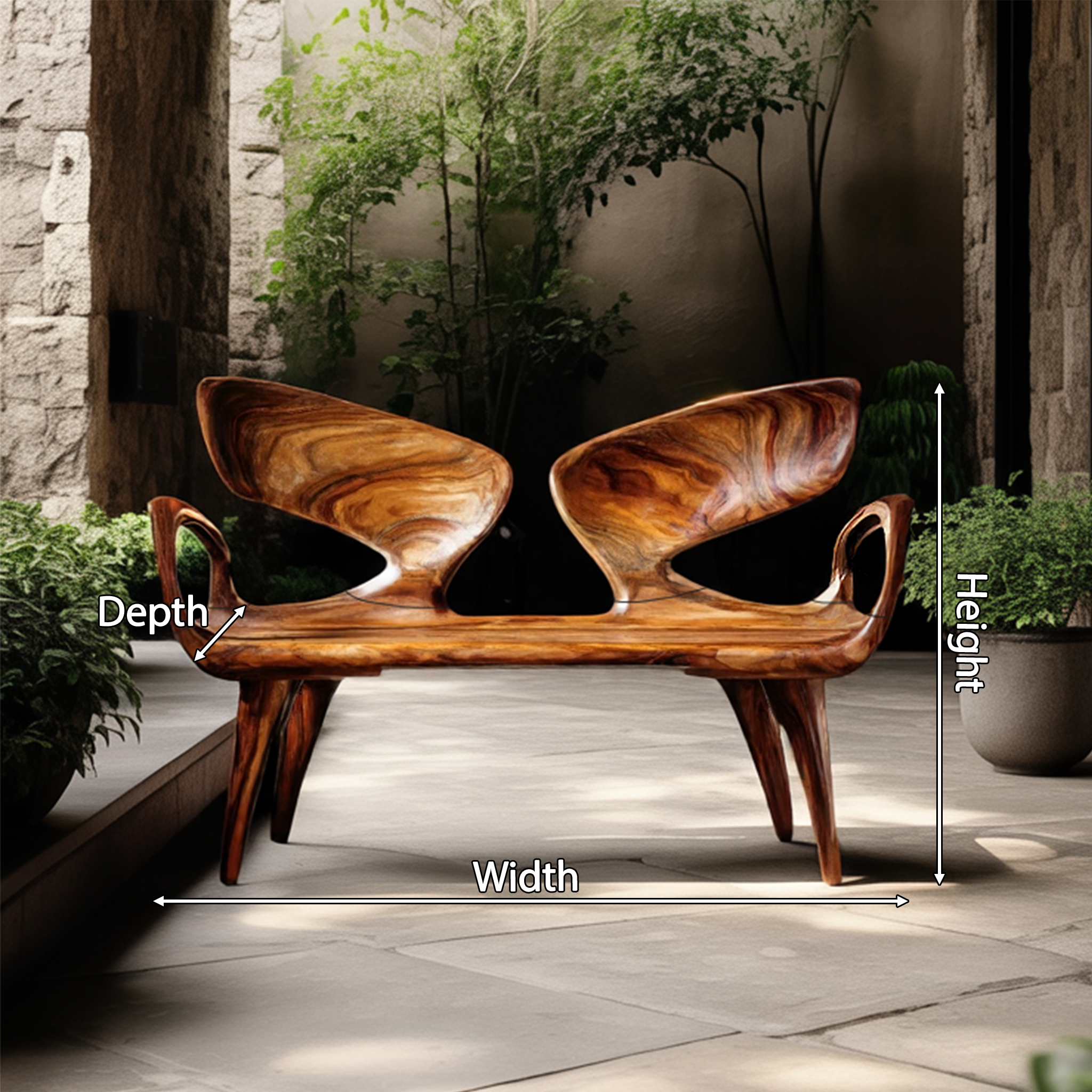 Rustic Solid Wood Entryway Bench For Modern Home Interiors