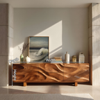 Modern Organic Sideboard Storage Cabinet For Living Room