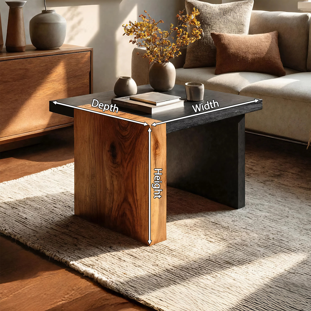 Handcrafted Live Edge Side Table For Rustic Cabin Decor
