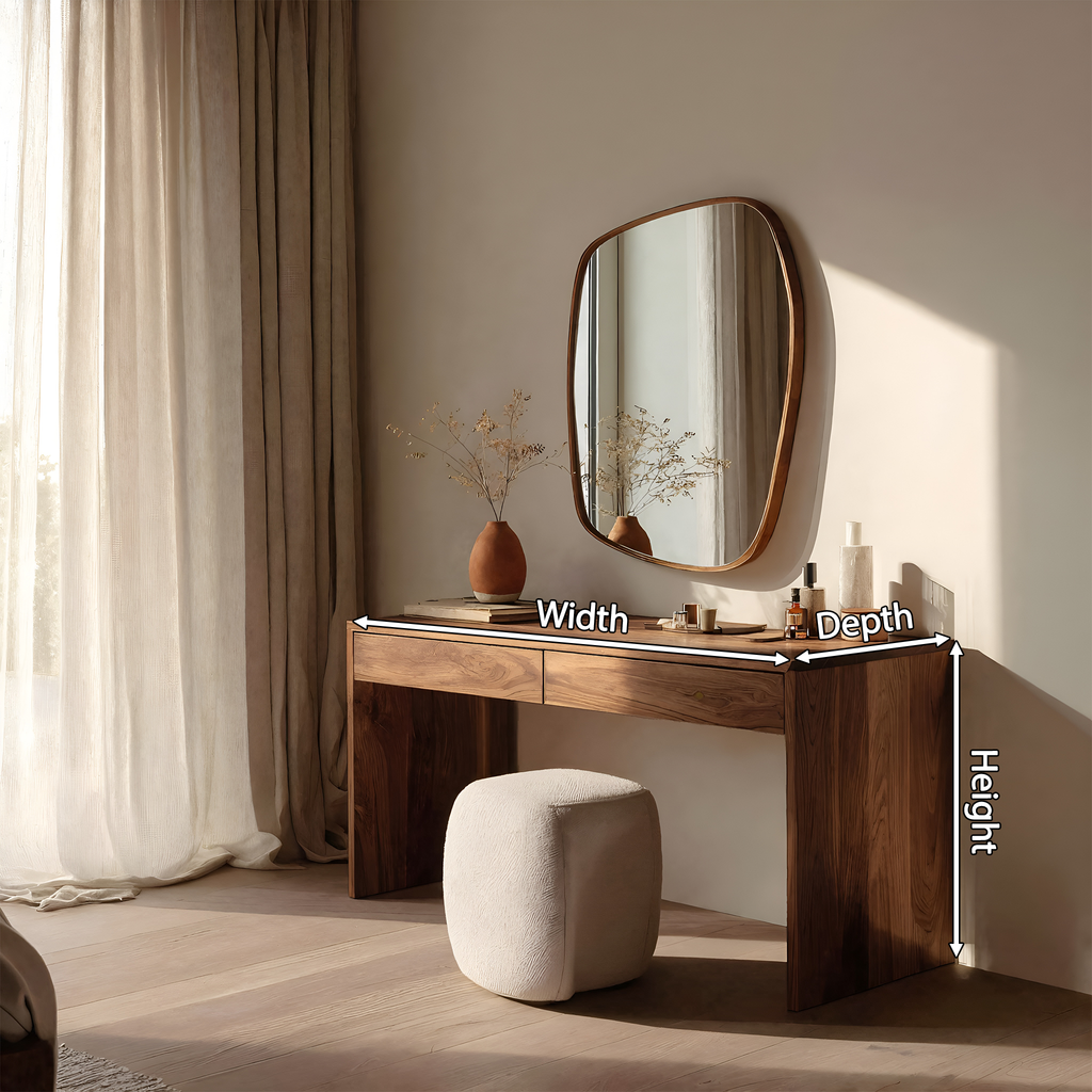 Contemporary Organic Vanity Table For Bedroom