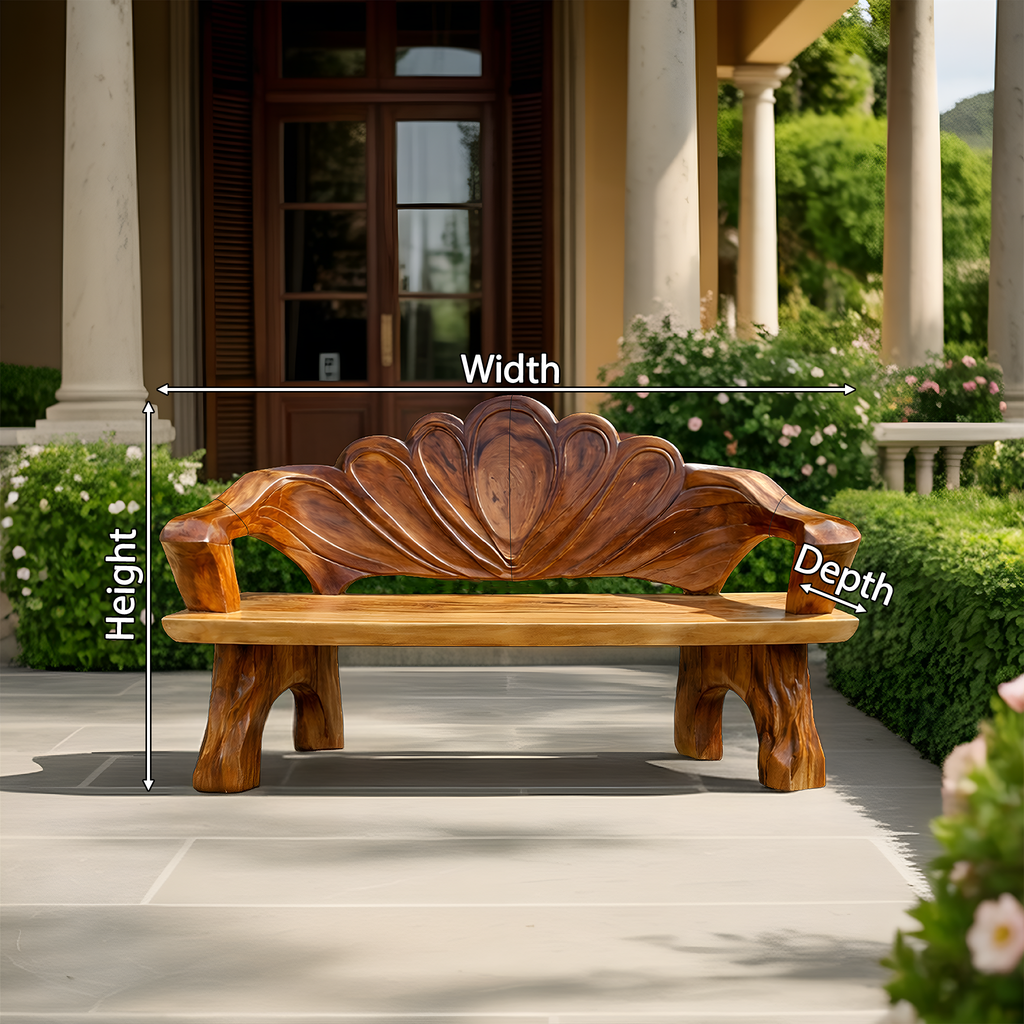 Handmade Live Edge Entryway Bench For Hallway Seating