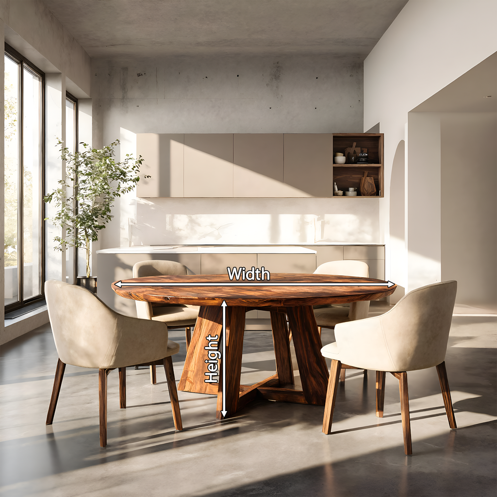 Modern Round Dining Table For Kitchen And Dining