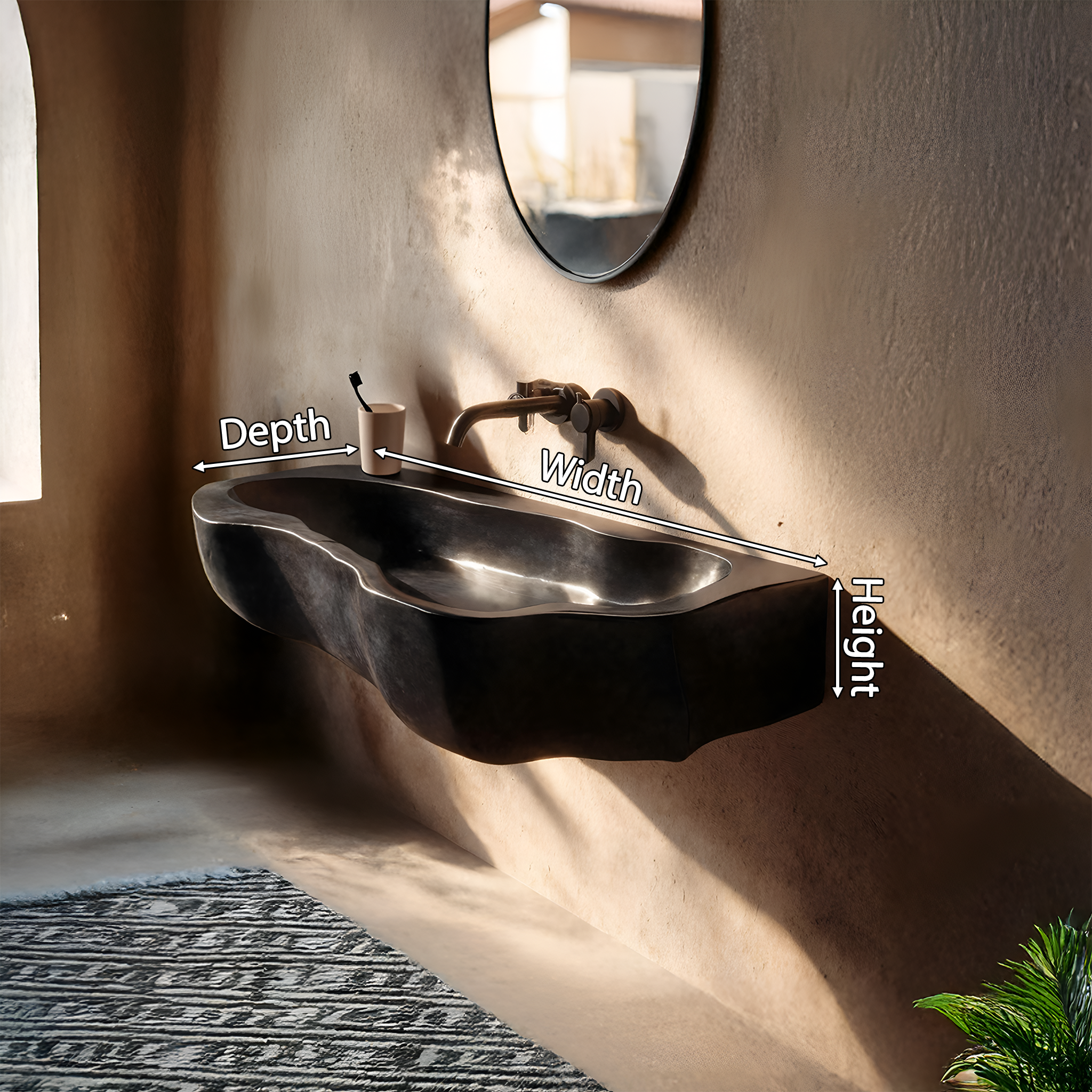 Handcrafted Solid Wood Wash Basin For Sustainable Bathroom Furniture