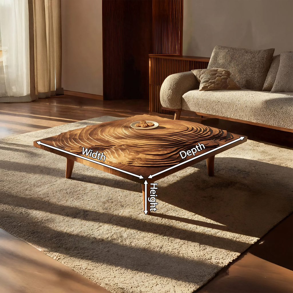 Handcrafted Irregular Coffee Table For Entryway Design
