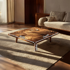Handcrafted Irregular Coffee Table For Entryway Design