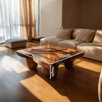 Modern Farmhouse Abstract Coffee Table For Living Room Decor