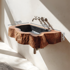 Farmhouse Wall Mounted Wooden Bathroom Sink For Bathroom Furniture Style