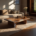 Mid Century Abstract Coffee Table For Living Room Decor