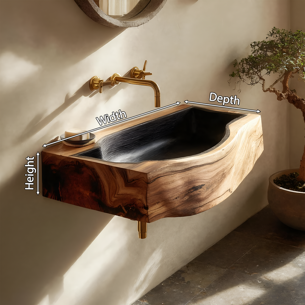 Modern Solid Wood Vanity Sink For Bathroom Decor And Furniture