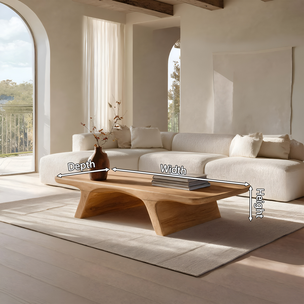 Organic Sculptural Coffee Table For Living Room