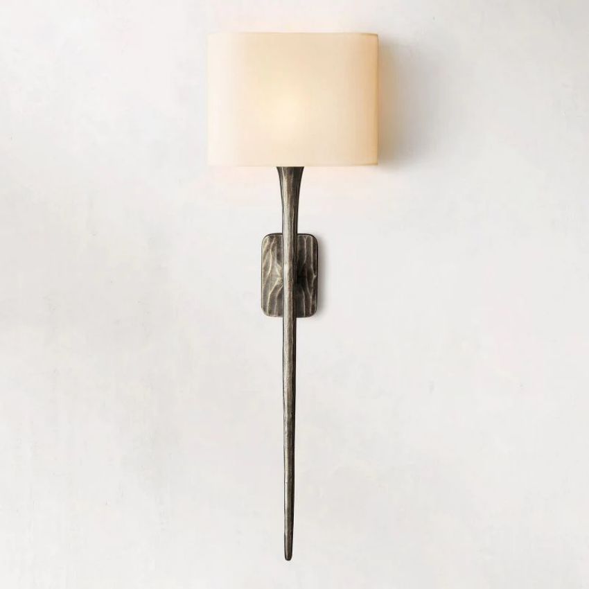 Thaddeus Artisan Forged Shaded Wall Sconce