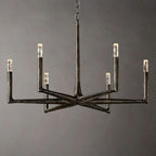 Thaddeus Artisan Forged Round Chandelier 36"