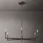 Thaddeus Artisan Forged Round Chandelier 48"
