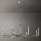 Thaddeus Artisan Forged Round Chandelier 60"