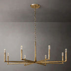 Thaddeus Artisan Forged Round Chandelier 60"