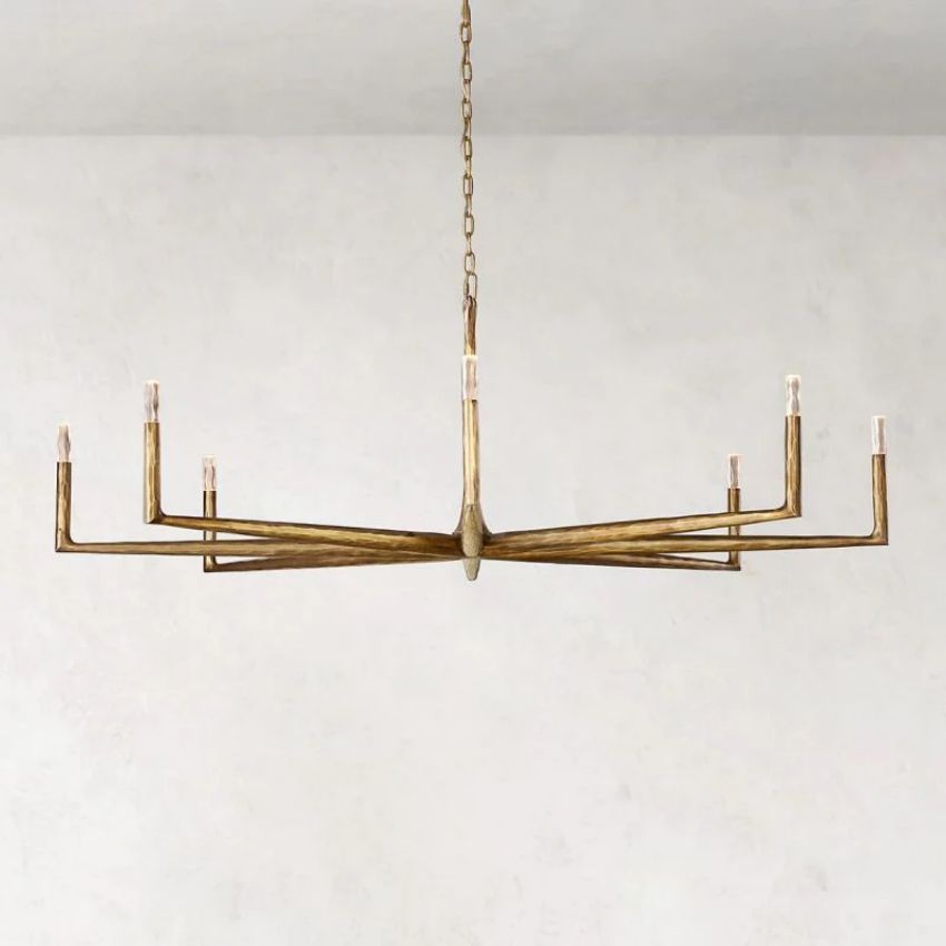 Thaddeus Artisan Forged Round Chandelier 72"