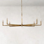 Thaddeus Artisan Forged Round Chandelier 72"