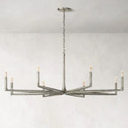 Thaddeus Artisan Forged Round Chandelier 72"